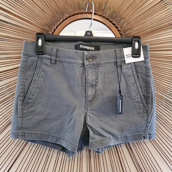 NWT Mid Rise Relaxed Twill Trouser Shorts - Picture 4 of 5
